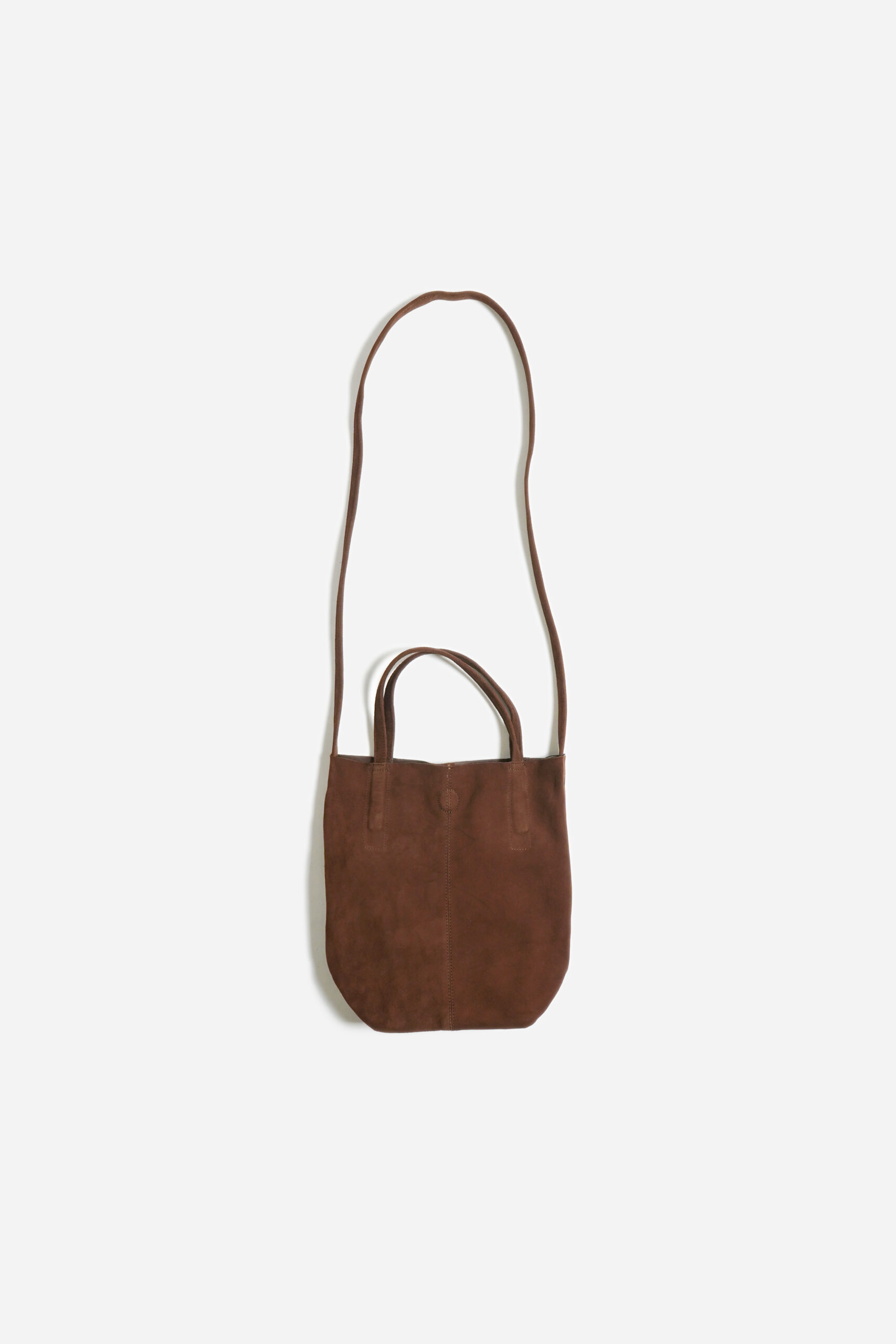 2WAY SMALL TOTE OIL SUEDE COFFEE BROWN