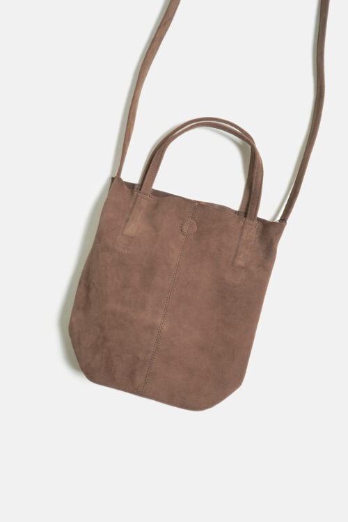 2WAY SMALL TOTE OIL SUEDE ELEPHANT