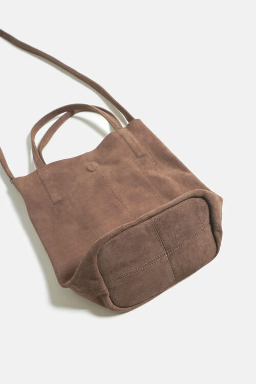 2WAY SMALL TOTE OIL SUEDE ELEPHANT