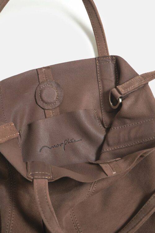 2WAY SMALL TOTE OIL SUEDE ELEPHANT
