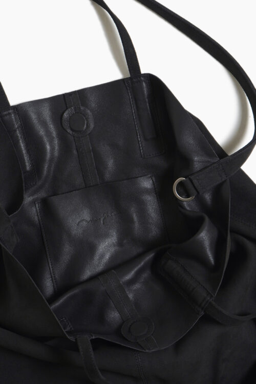 3WAY LARGE TOTE OIL SUEDE CHARCOAL
