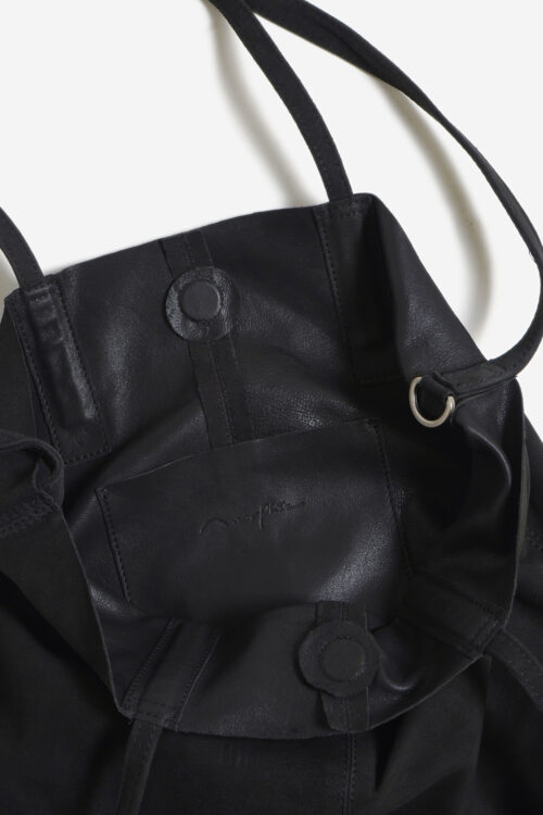 3WAY MEDIUM TOTE OIL SUEDE CHARCOAL