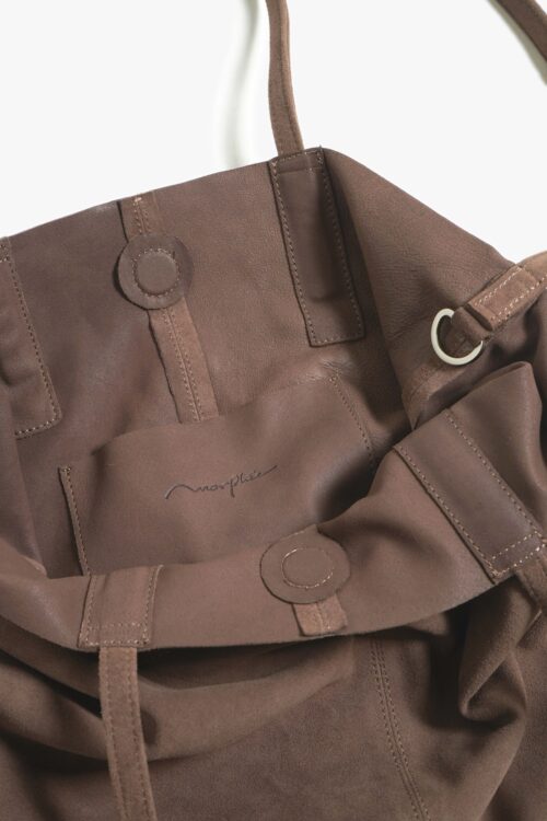 3WAY MEDIUM TOTE OIL SUEDE ELEPHANT
