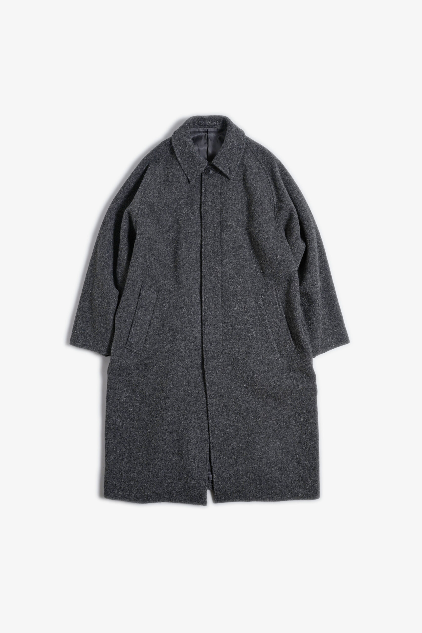 BAL COLLAR COAT CHARCOAL GRAY