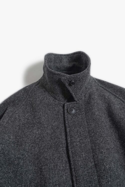 BAL COLLAR COAT CHARCOAL GRAY