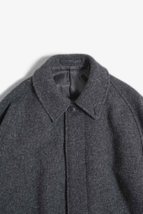 BAL COLLAR COAT CHARCOAL GRAY