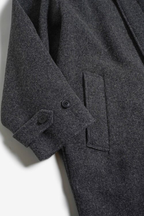 BAL COLLAR COAT CHARCOAL GRAY