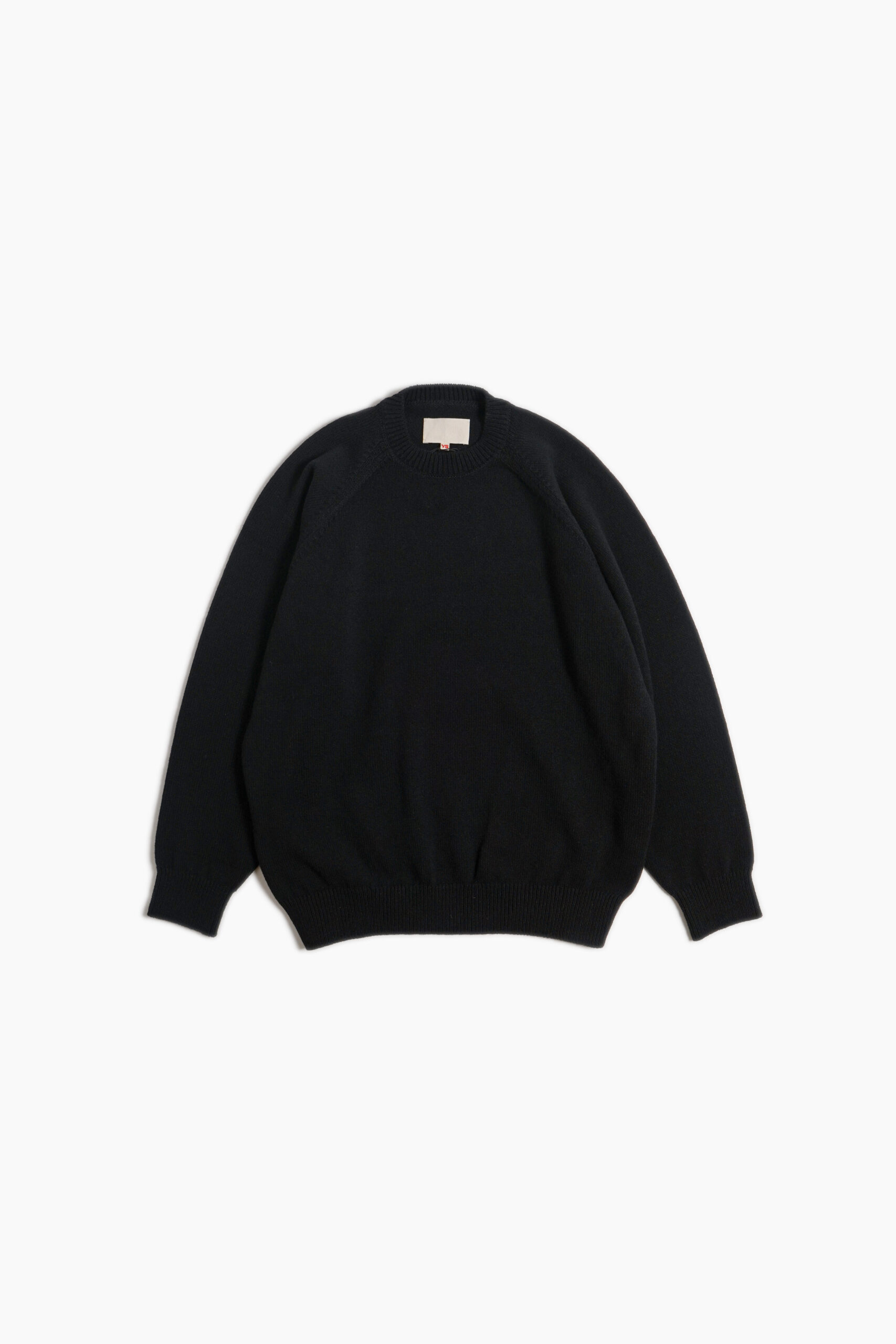 RAGLAN CREW NECK KNIT BLACK