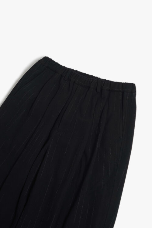 DOUBLE PLEATED WIDE EASY PANTS - KASURI STRIPE - 