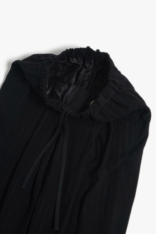 DOUBLE PLEATED WIDE EASY PANTS - KASURI STRIPE - 