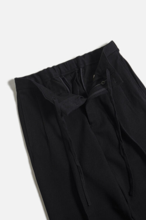DOUBLE PLEATED TROUSERS BLACK