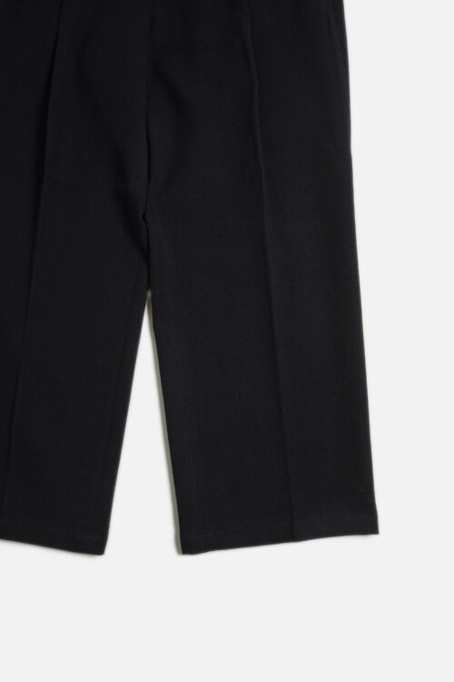 DOUBLE PLEATED TROUSERS BLACK