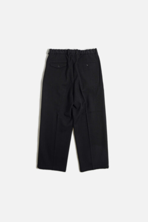 DOUBLE PLEATED TROUSERS BLACK