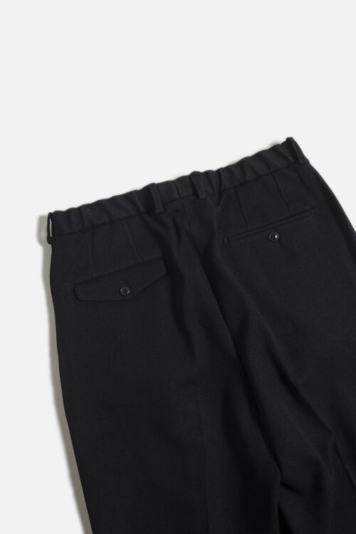 DOUBLE PLEATED TROUSERS BLACK