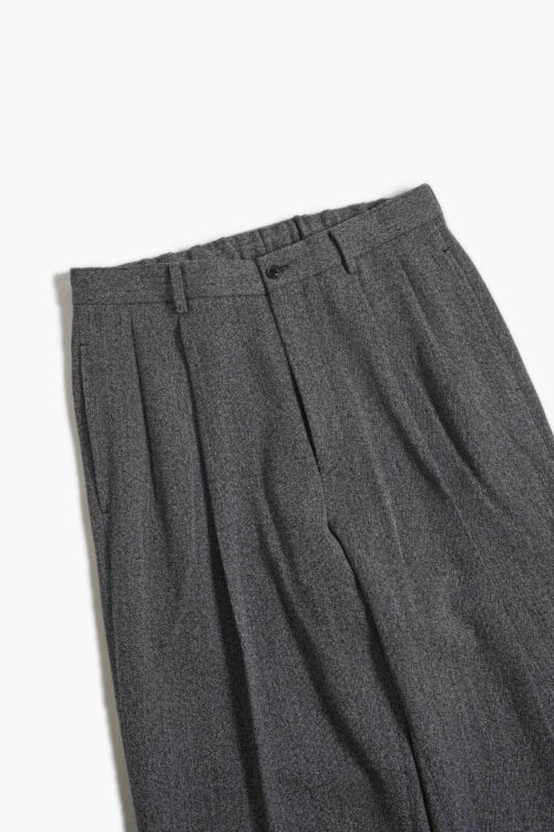 DOUBLE PLEATED TROUSERS B & W