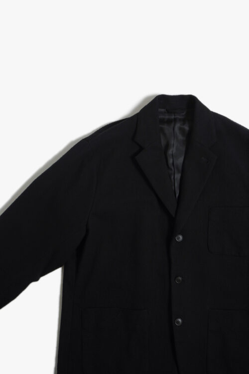 OVERSIZED JACKET - SILK × COTTON BRUSHED FLANNEL -