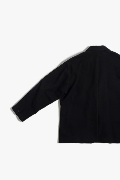 OVERSIZED JACKET - SILK × COTTON BRUSHED FLANNEL -