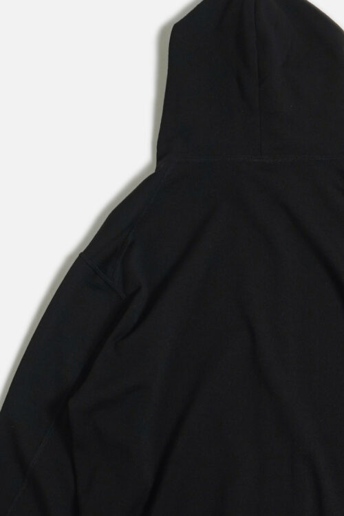 SUPER 140'S MELINO WOOL ZIP UP PARKA BLACK