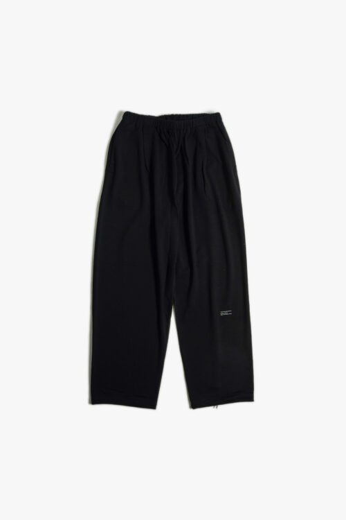 SUPER 140'S MELINO WOOL SWEAT PANTS BLACK