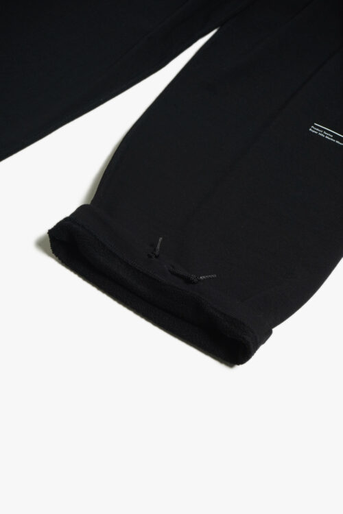 SUPER 140'S MELINO WOOL SWEAT PANTS BLACK
