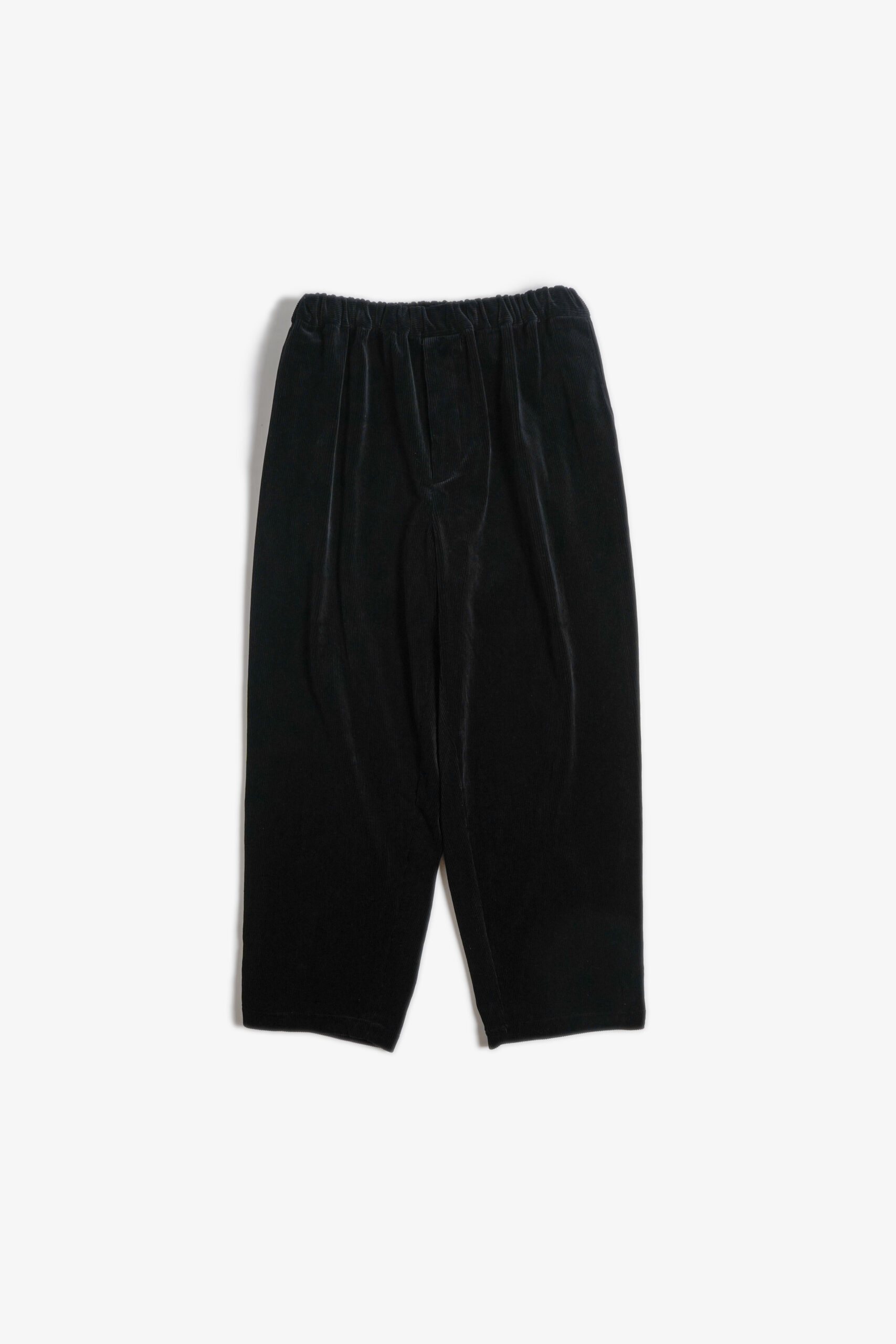 WIDE EASY PANTS - CORDUROY - BLACK