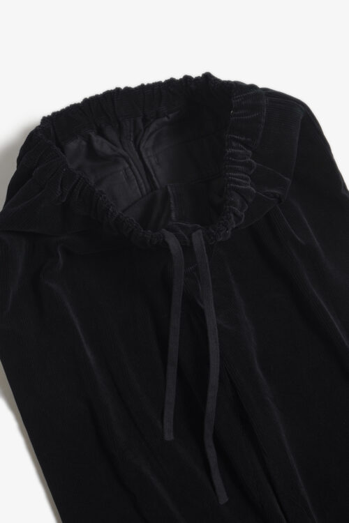 WIDE EASY PANTS - CORDUROY - BLACK