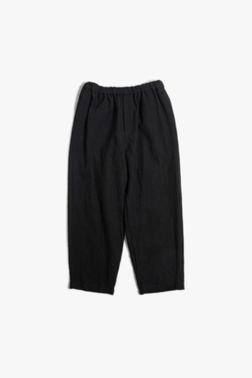 WIDE EASY PANTS - MAX HIGH COUNT HEMP - BLACK