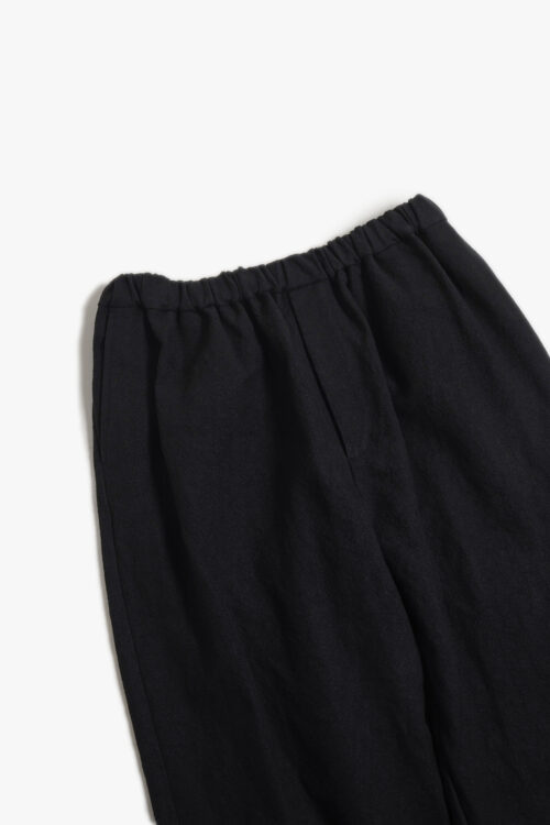 WIDE EASY PANTS - MAX HIGH COUNT HEMP - BLACK