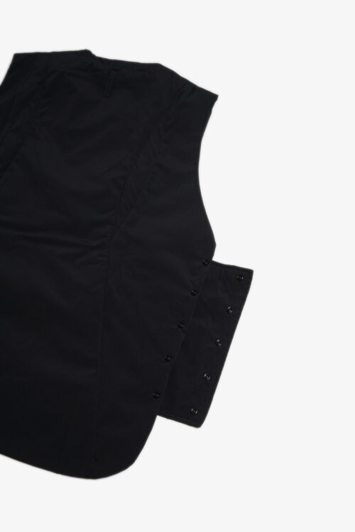 ZIPPER VEST _206 BLACK