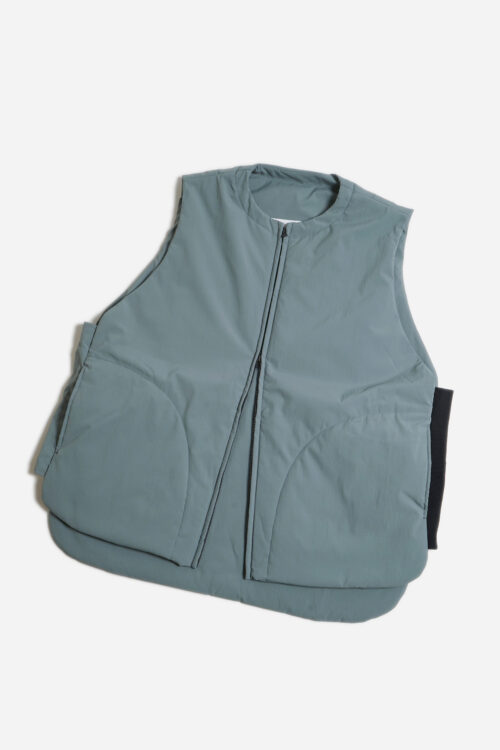 ZIPPER VEST _206 SAGE