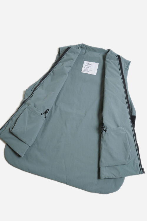 ZIPPER VEST _206 SAGE