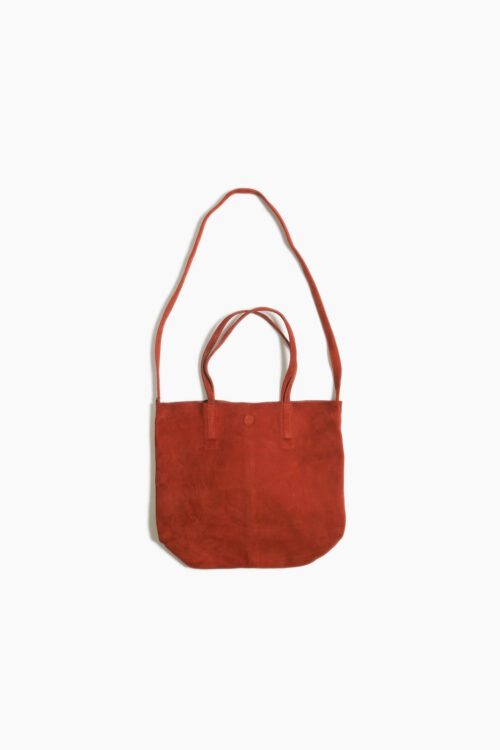3WAY MEDIUM TOTE OIL SUEDE TERRACOTTA