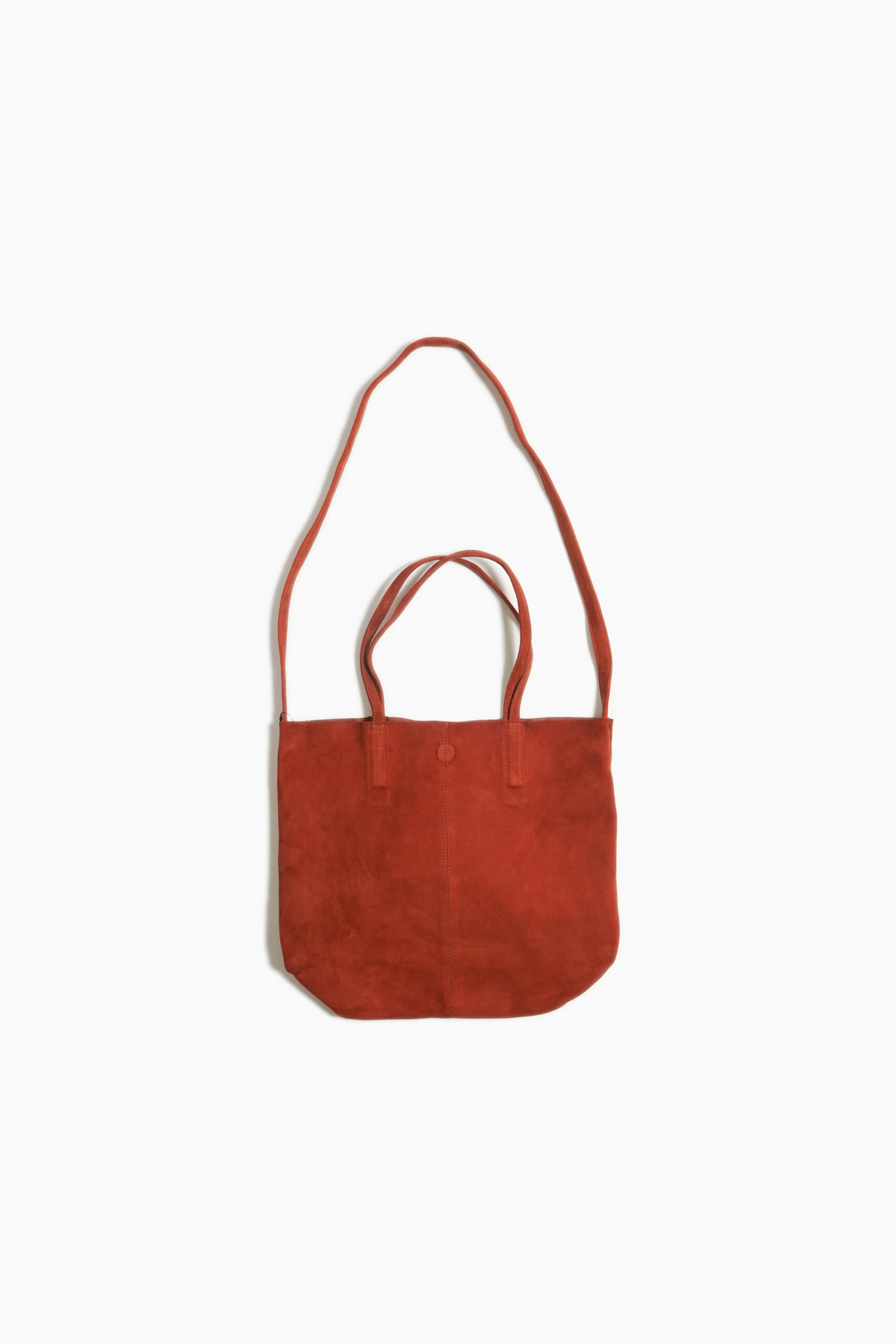 3WAY MEDIUM TOTE OIL SUEDE TERRACOTTA