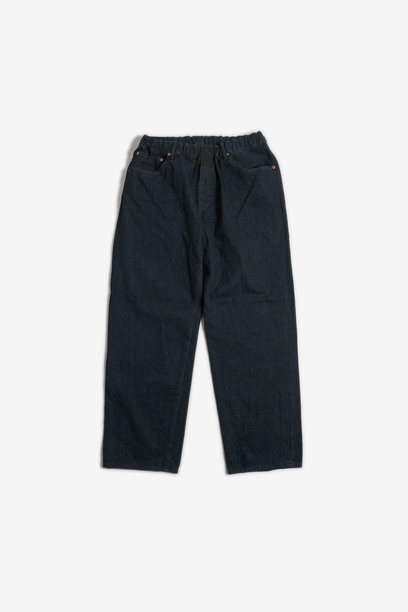 5POCKET EASY PANTS - RAW DENIM - YELLOW OCHRE