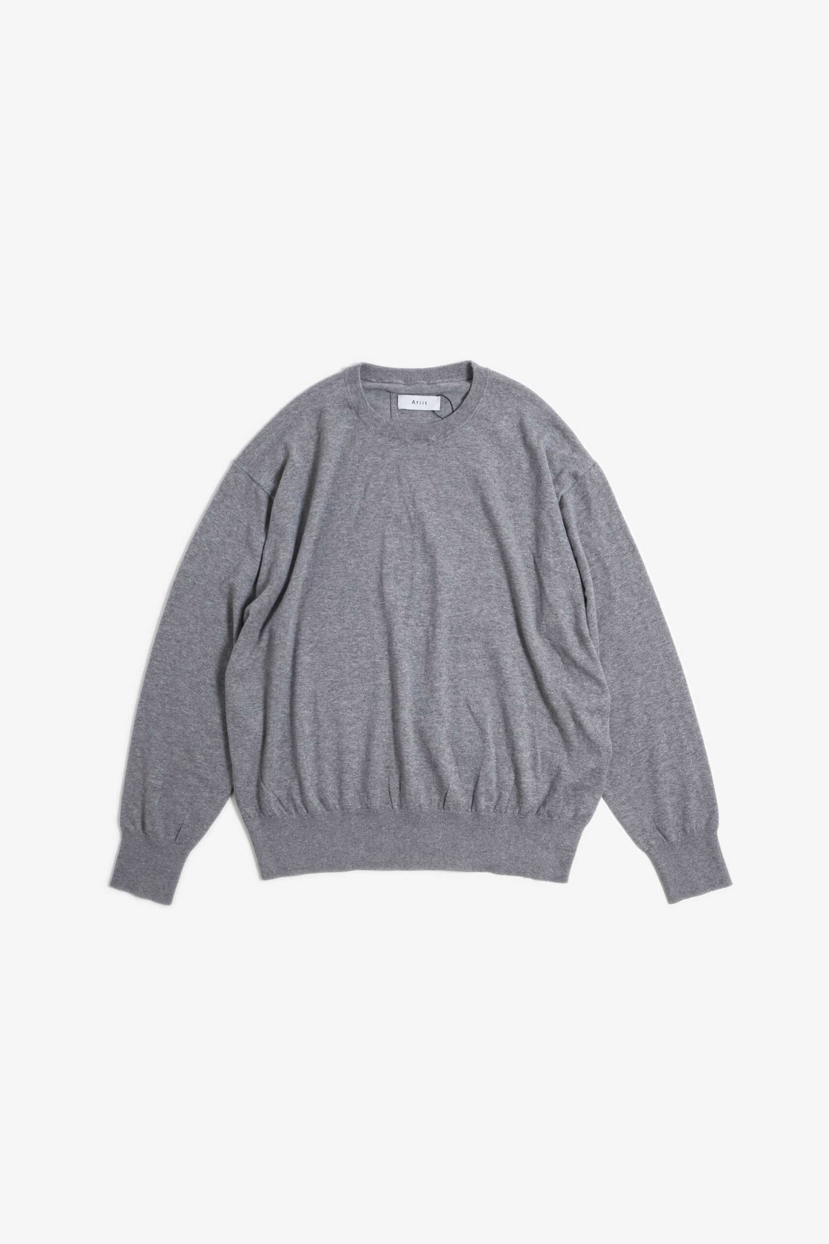COTTON CASHMERE LS GRAY