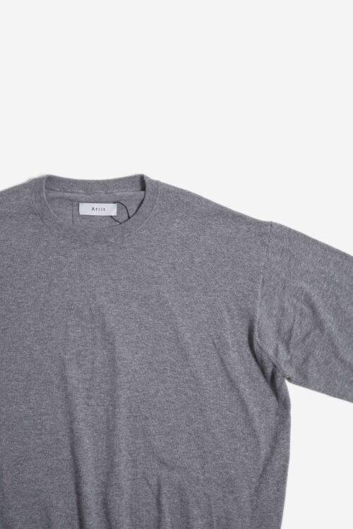 COTTON CASHMERE LS GRAY
