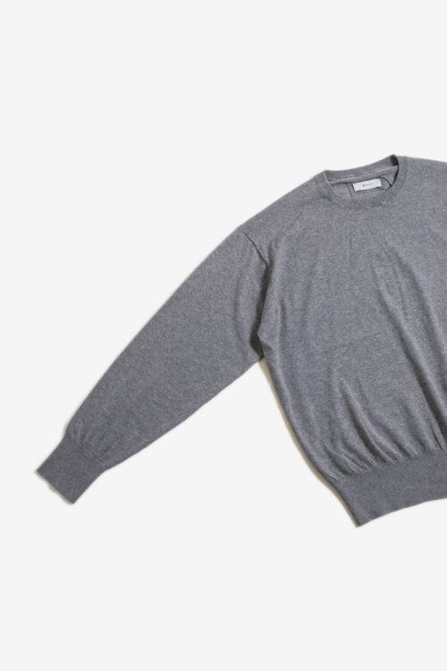 COTTON CASHMERE LS GRAY