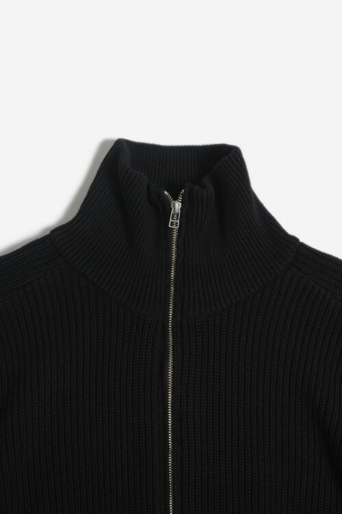KNIT BLOUSON BLACK