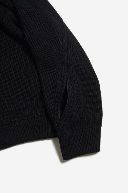 KNIT BLOUSON BLACK