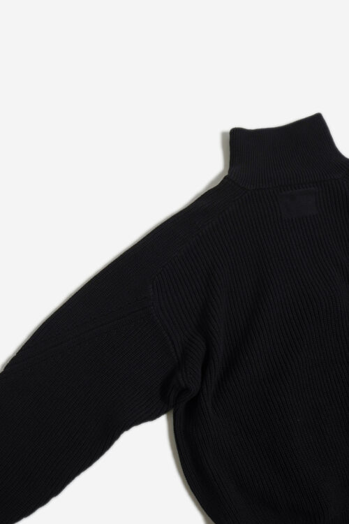 KNIT BLOUSON BLACK