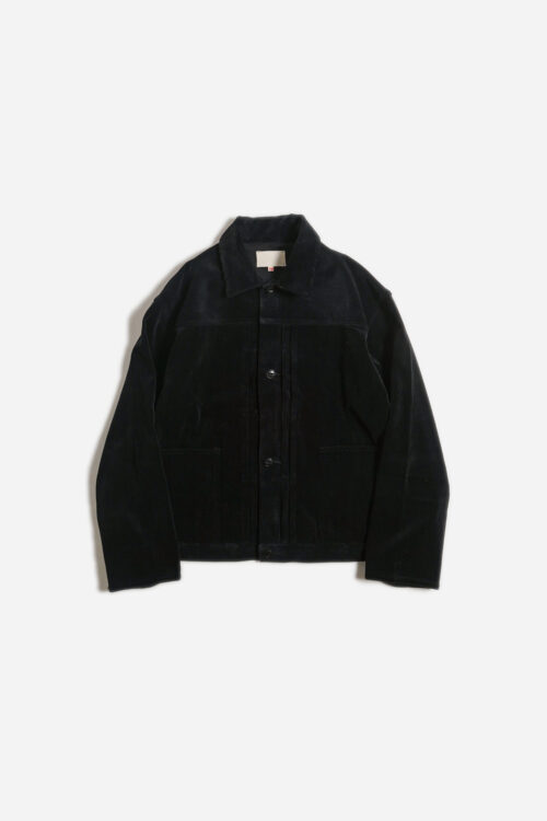 PLEATS JACKET - CORDUROY - BLACK