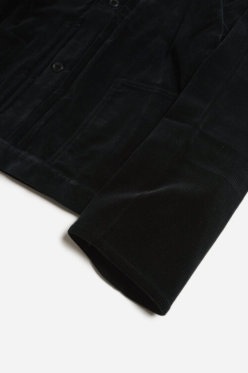 PLEATS JACKET - CORDUROY - BLACK
