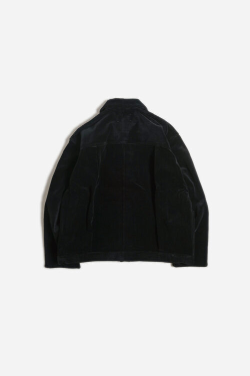 PLEATS JACKET - CORDUROY - BLACK