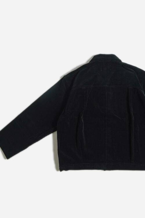 PLEATS JACKET - CORDUROY - BLACK