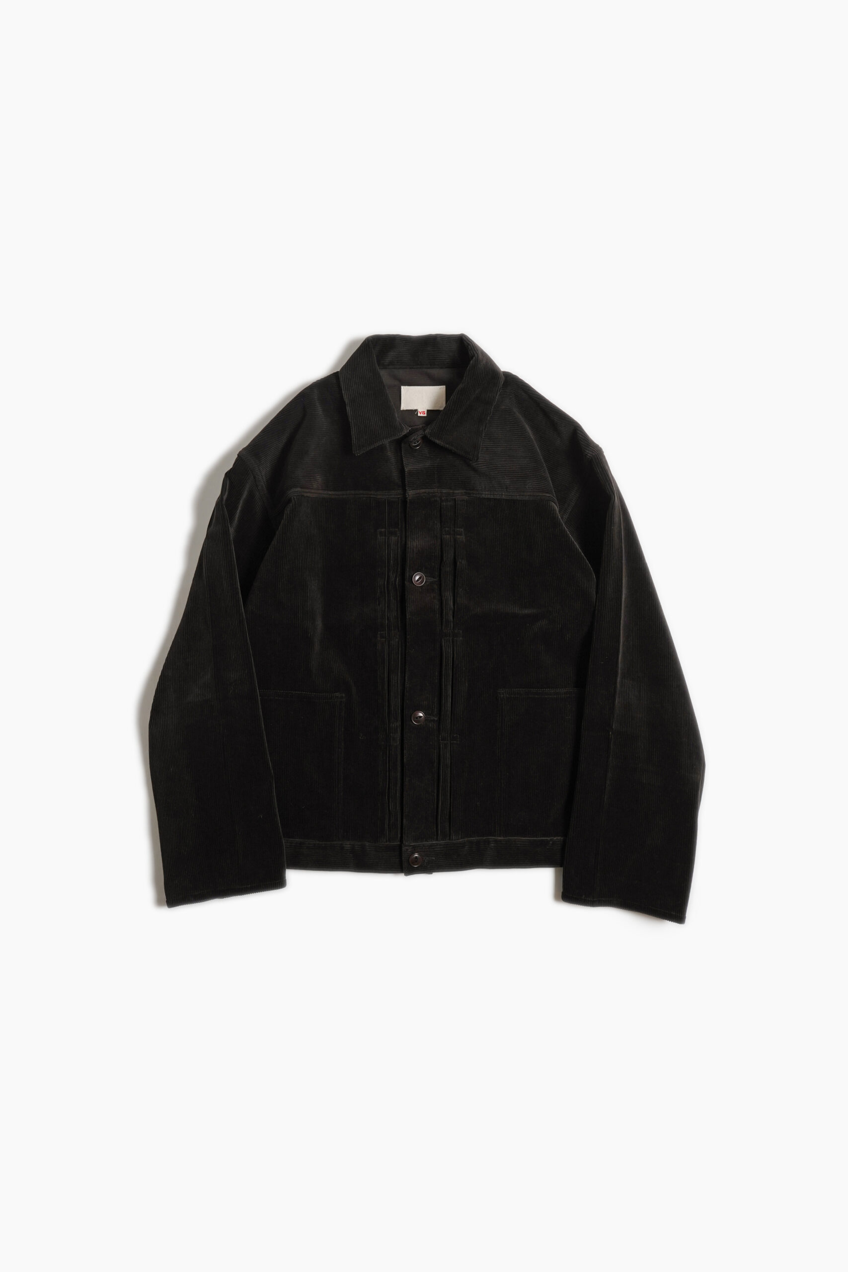 PLEATS JACKET - CORDUROY - BROWN