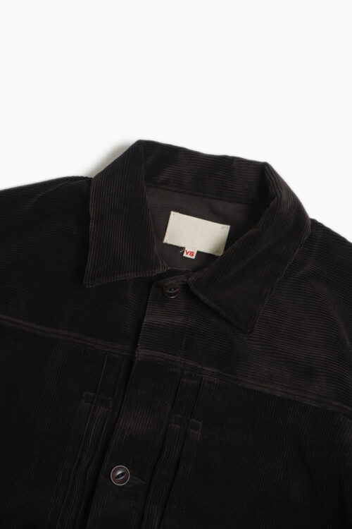 PLEATS JACKET - CORDUROY - BROWN