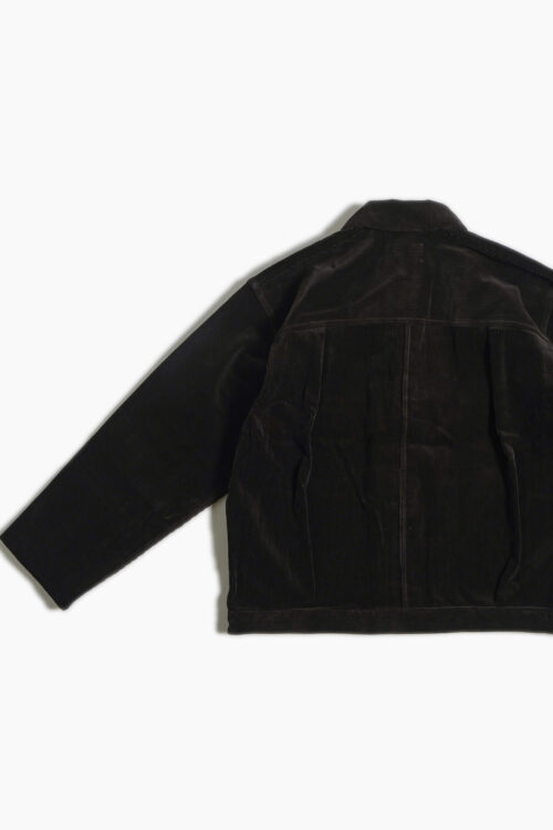 PLEATS JACKET - CORDUROY - BROWN