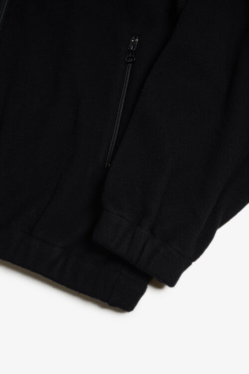TRACK JACKET - BRUSHED WOOL FLEECE - BLACK