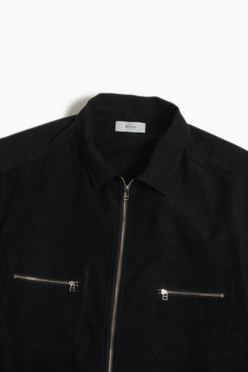 ZIP SHIRT BLACK