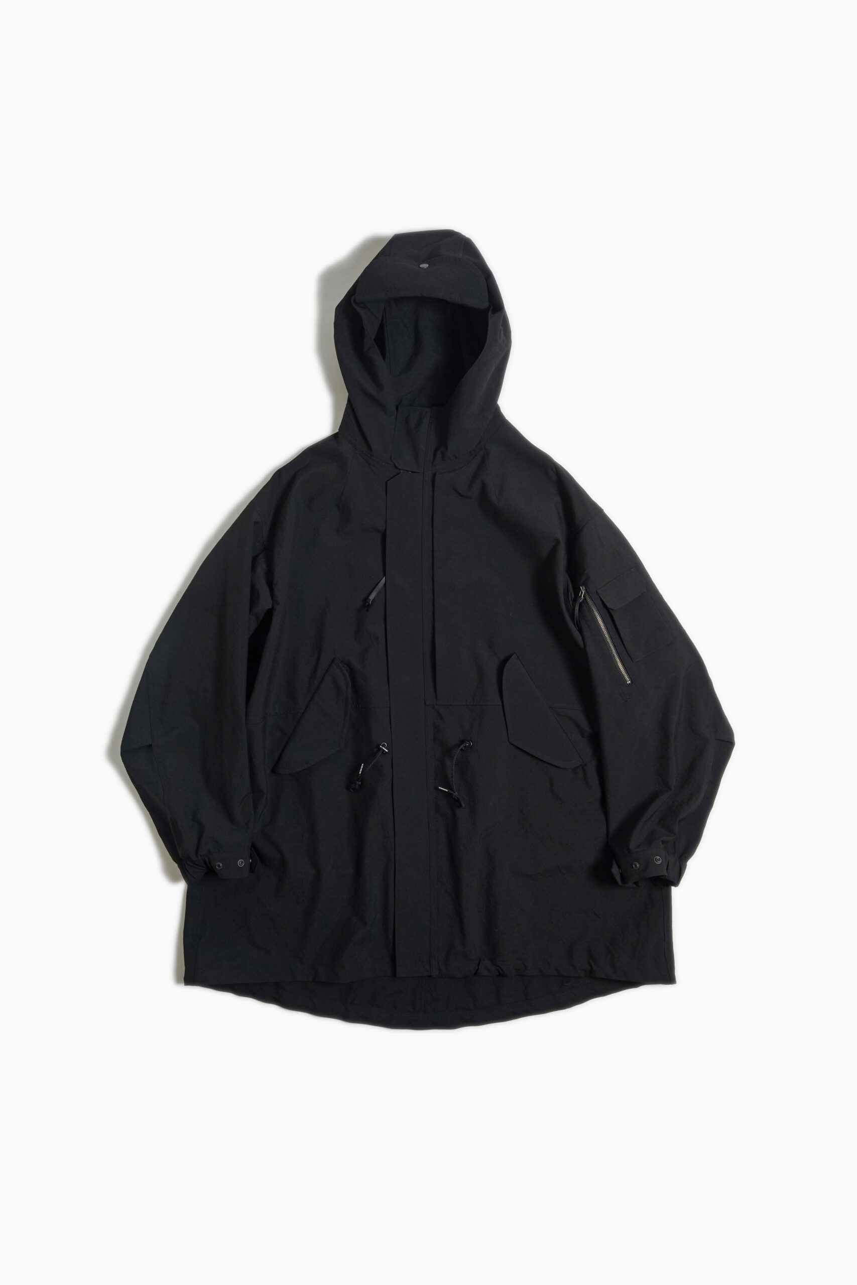 HIGH COUNT WOOL FIELD COAT BLACK